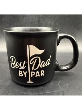 Eccolo Coffee Mug "Best Dad By Par" Golf, Fathers Day, Birthday, Lg Capacity